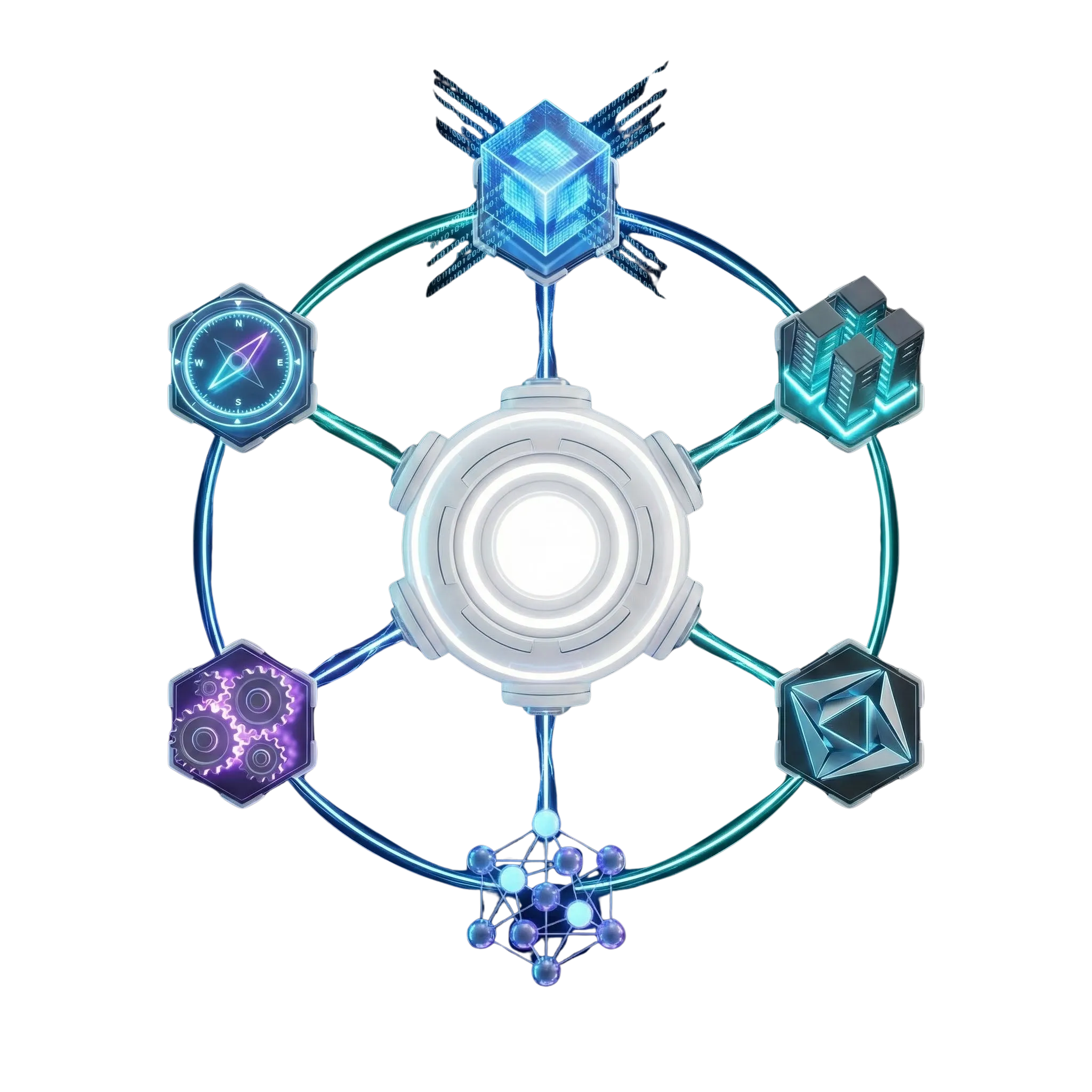 Enterprise software engineering illustration